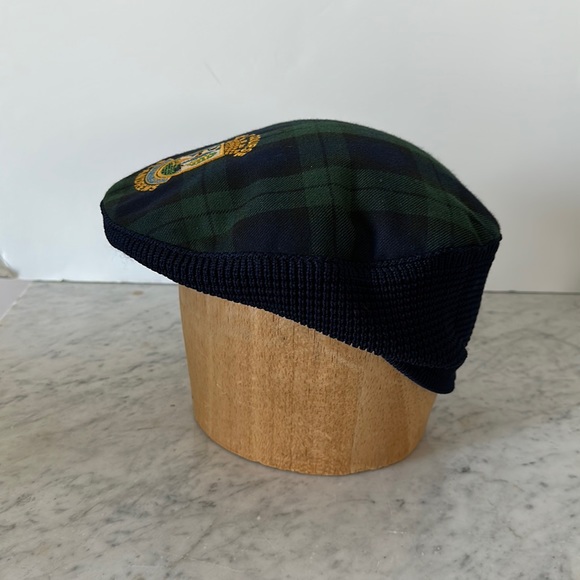 St. Andrews Old Course Blackwatch tartan wool blend snap brim golf cap OS - Picture 2 of 8